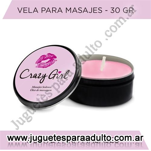 ACEITES Y LUBRICANTES, Lubricantes sexitive, Vela para masajes crazy girl 30gr Aceites y lubricantes, Lubricantes sexitive, Vela para masajes crazy girl 30gr